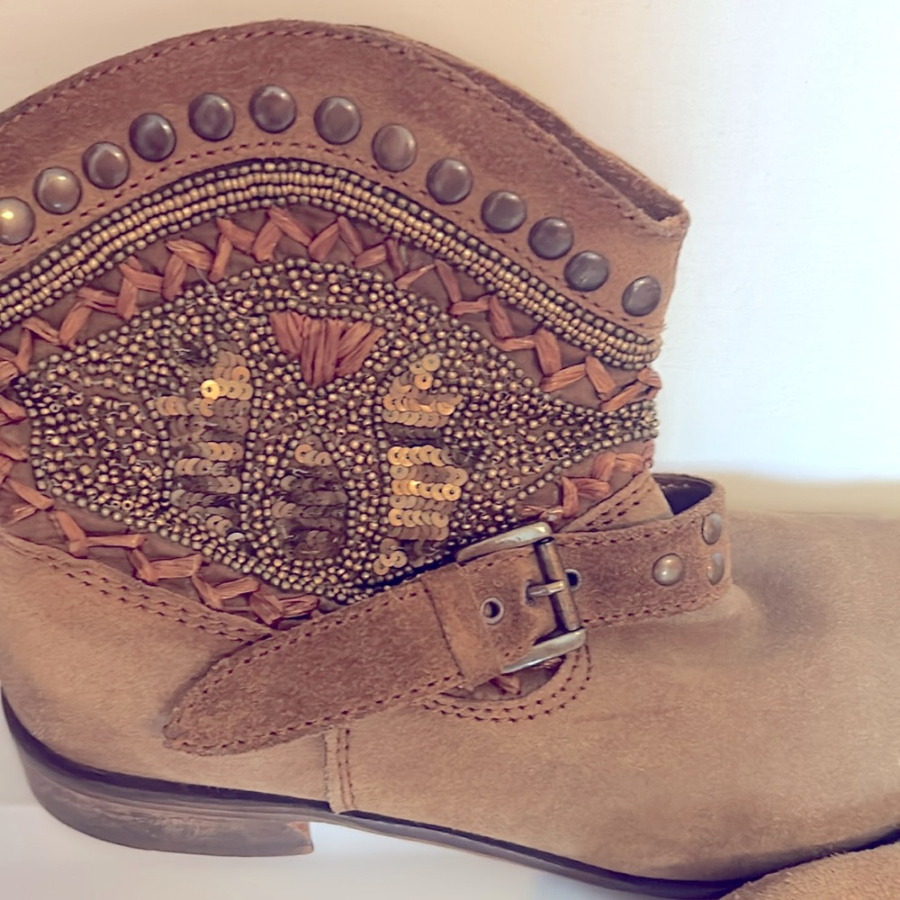 COPY - Naughty Monkey suede ankle boots beaded